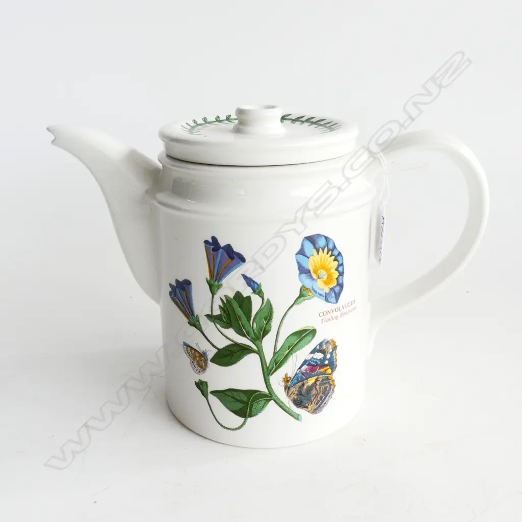 PORTMEIRION 'BOTANIC GARDEN' TEAPOT H.170mm lid w. hairlines Image 1++