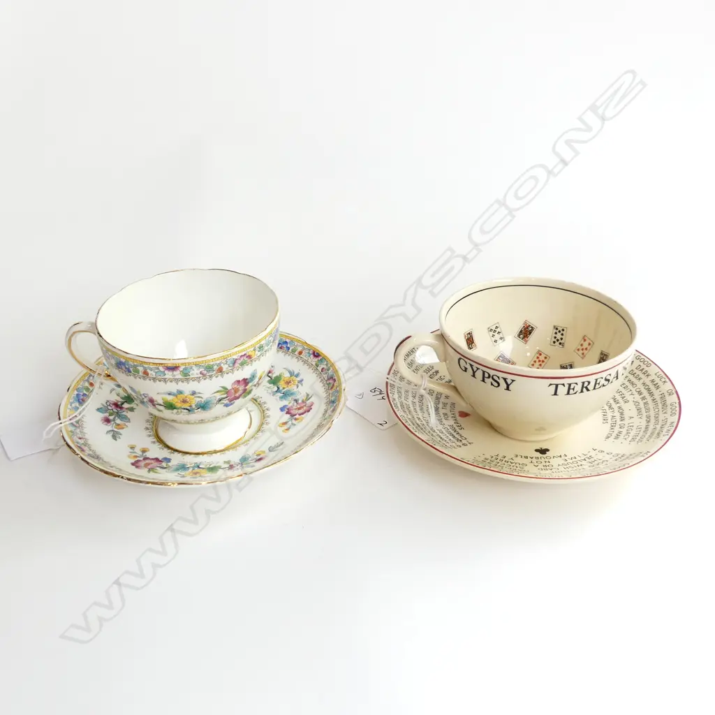 2 CUPS & SAUCERS, 1 FORTUNE TELLING  Image 1++