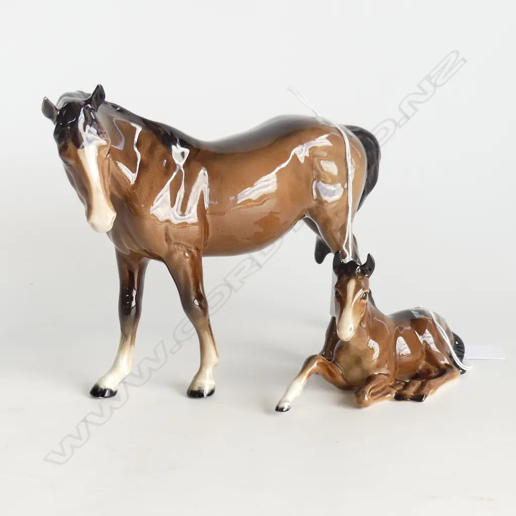 BESWICK HORSE H170MM & FOAL H80MM Image 1++