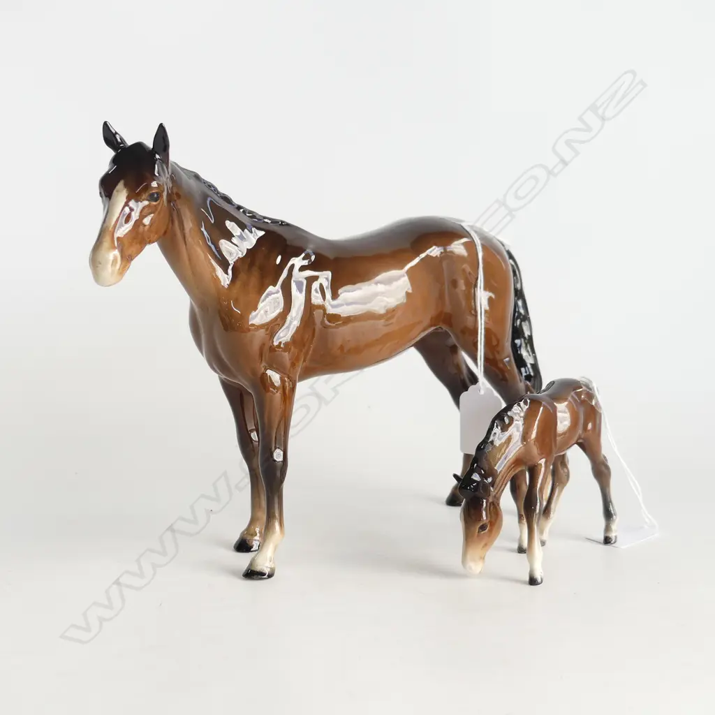 BESWICK HORSE H200MM & FOAL H80MM Image 1++