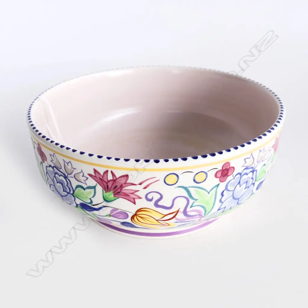 POOLE FRUITBOWL, HANDPAINTED & INITIALLED, D.220mm  Image 1++