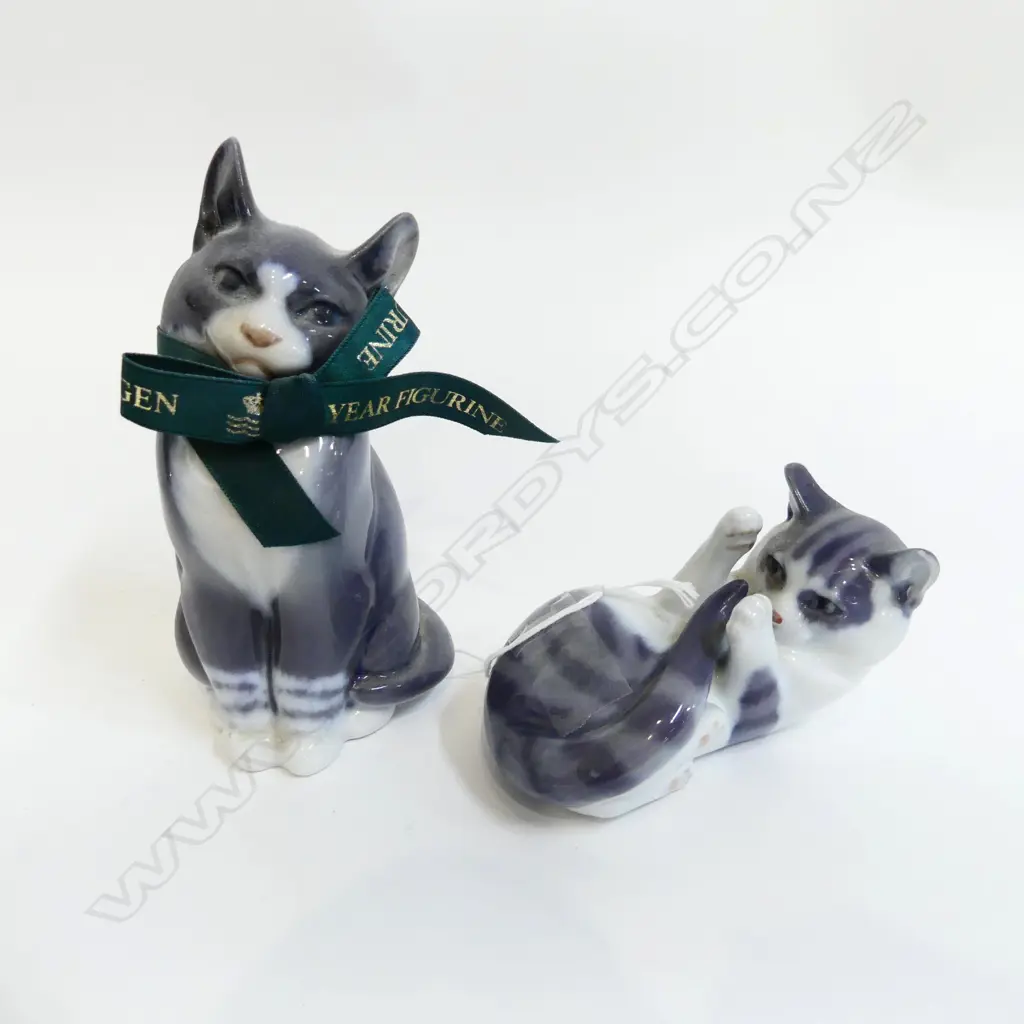 2 ROYAL COPENHAGEN CATS H.130mm Image 1++