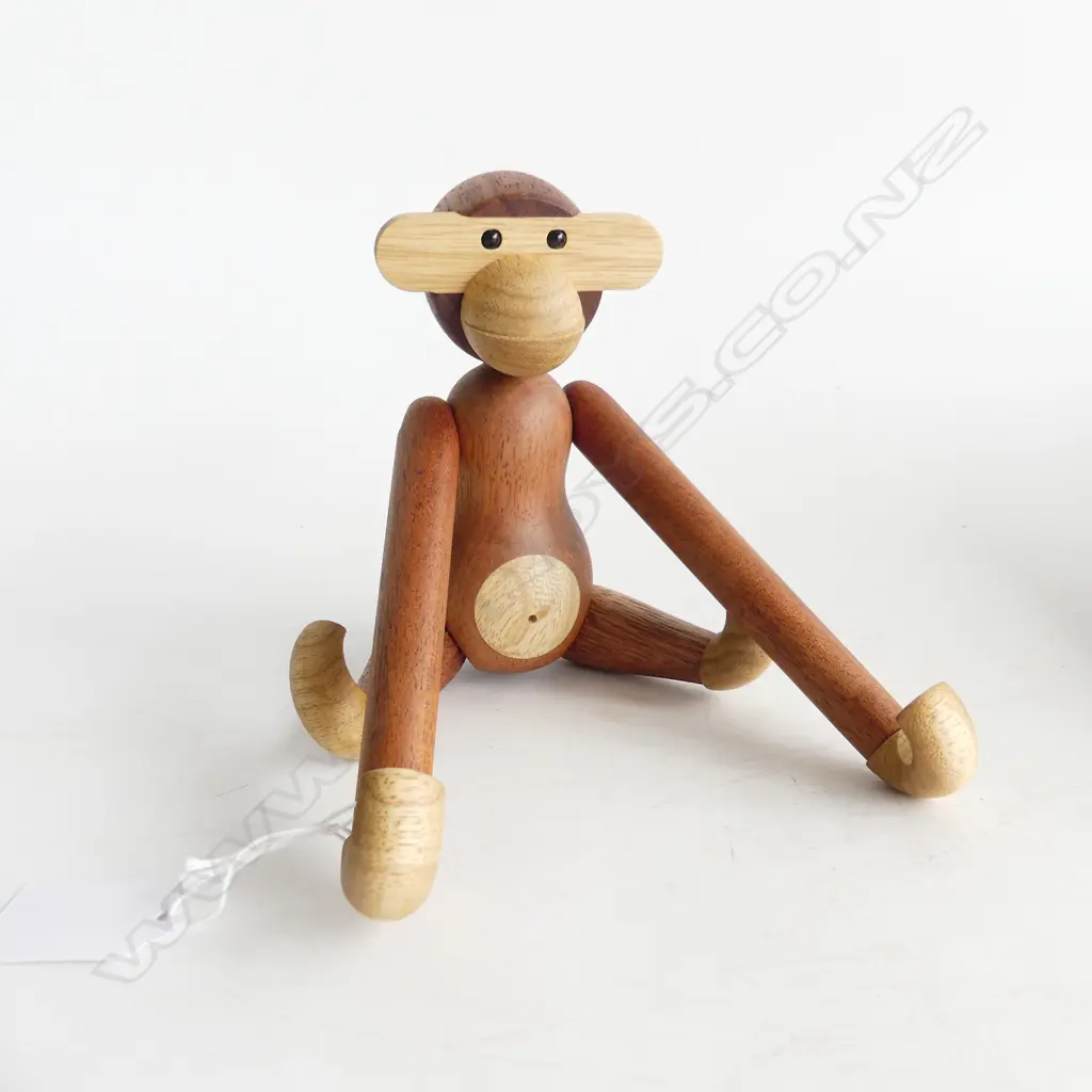 KAY BOJESEN STYLE WOODEN MONKEY, BOXED Image 1++
