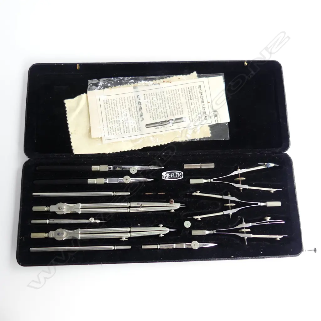 RIEFLER DRAWING SET, CASED Image 1++