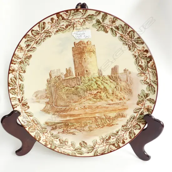 ROYAL DOULTON CHARGER, PEMBROKE CASTLE, 390mm dia