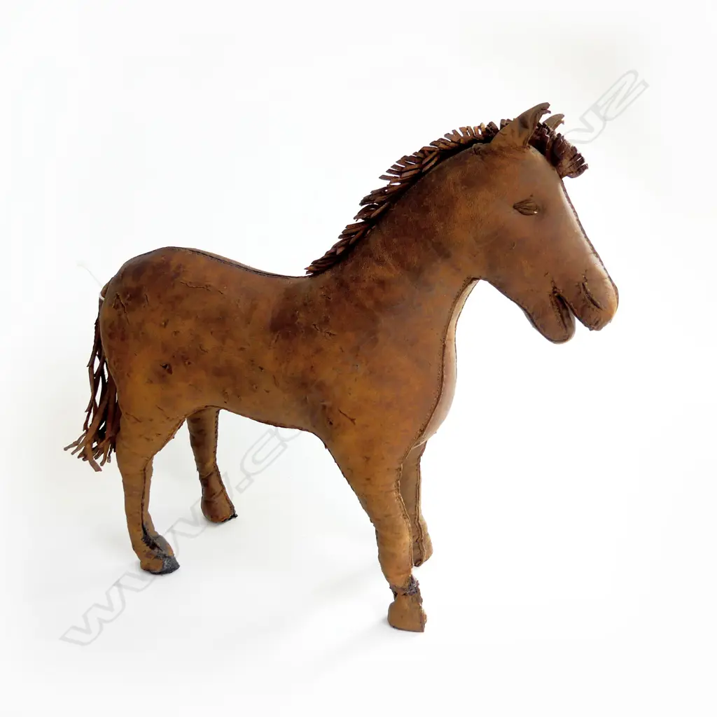 EDITH REYNOLDS HAND MADE LEATHER HORSE H.270mm Image 1++