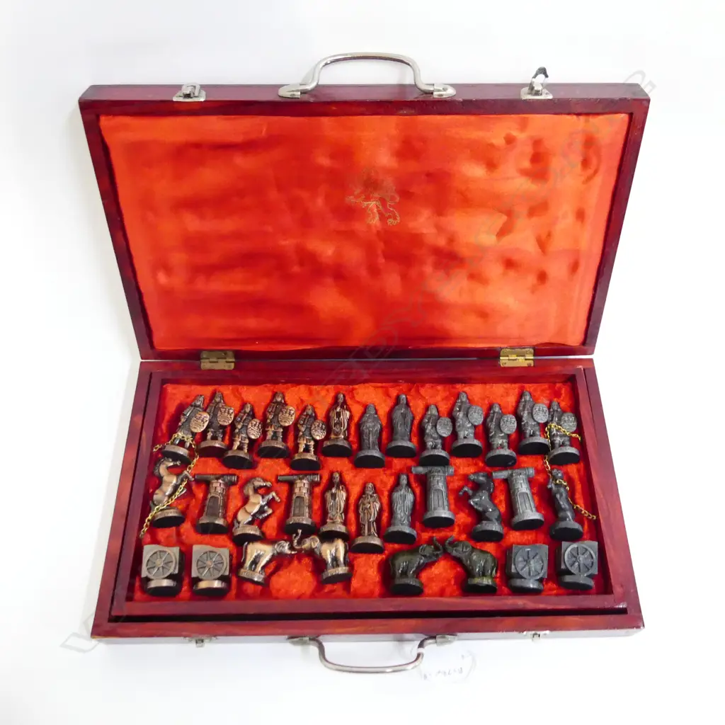 CHINESE CHESS SET AS PRESENTED TO LION BREWERIES Image 1++