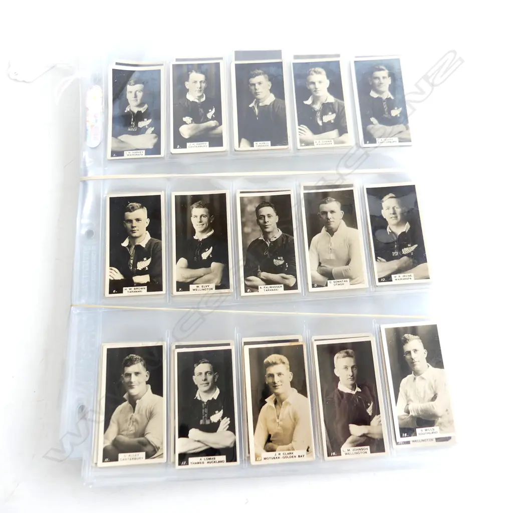 CIGARETTE CARDS; NZ INTEREST: ALL BLACKS, RACEHORSES ETC (some sets) Image 1++