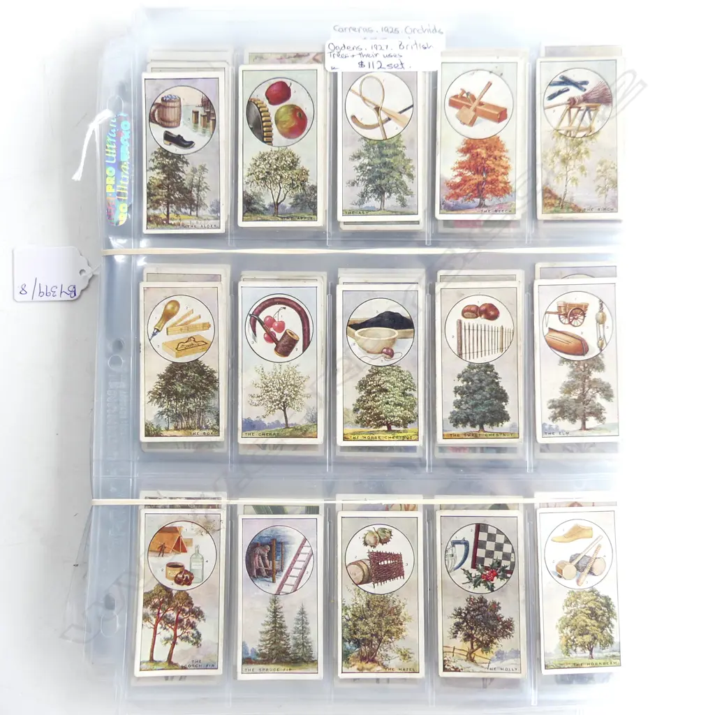 CIGARETTE CARDS; TREES, FLOWERS, ANIMALS (some sets) Image 1++