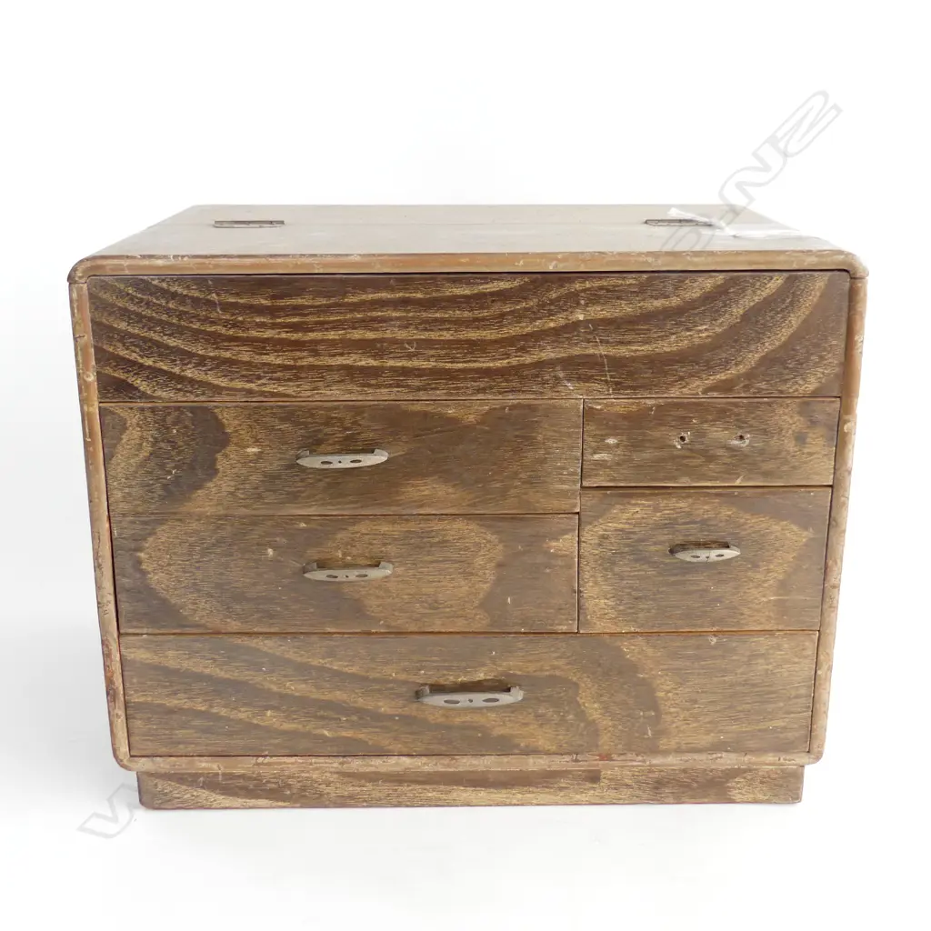 OLD JAPANESE SEWING BOX AF Image 1++