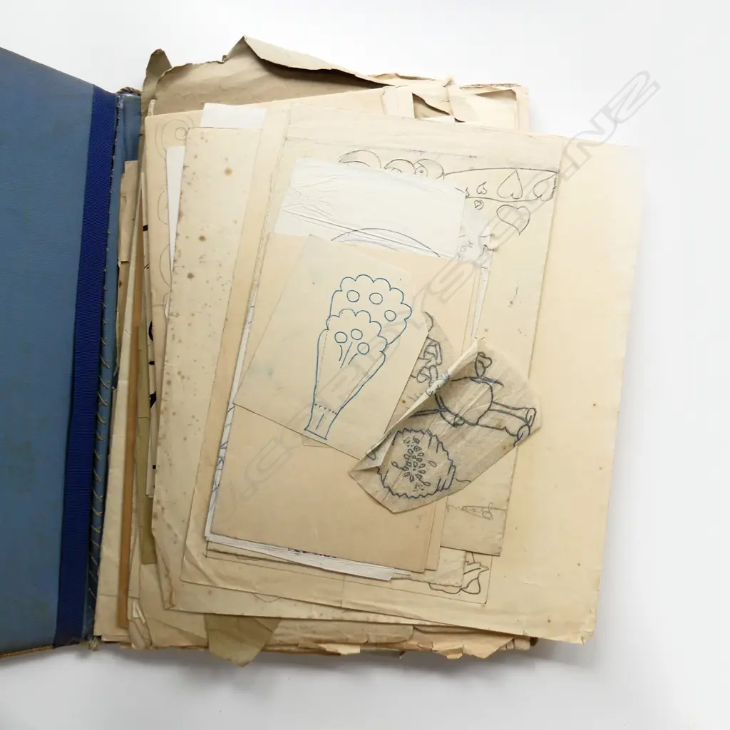 FOLIO ART NOUVEAU DESIGN SKETCHES ETC 380x290mm  Image 1++