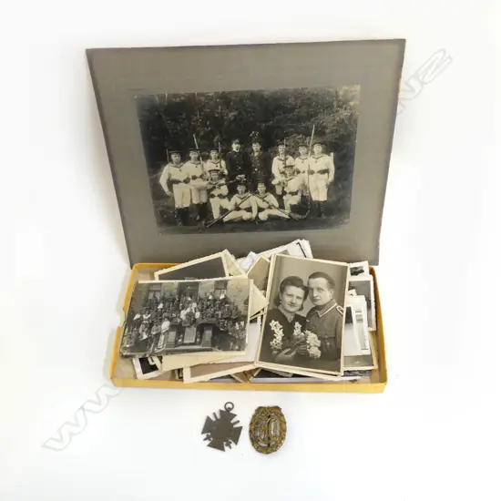 COLLECTION GERMAN WAR MEDALS, PHOTOS ETC