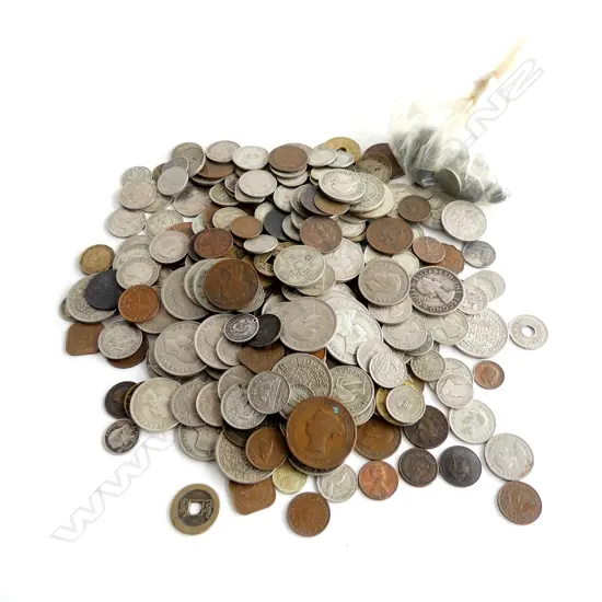 COLLECTION OLD COINAGE INCL. NZ PRE 1956, ETC