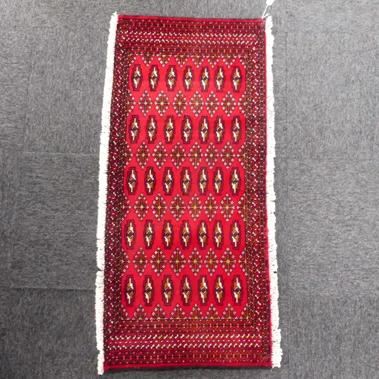 165G SML PERSIAN HAND KNOTTED RUG, 1300 x 600mm
