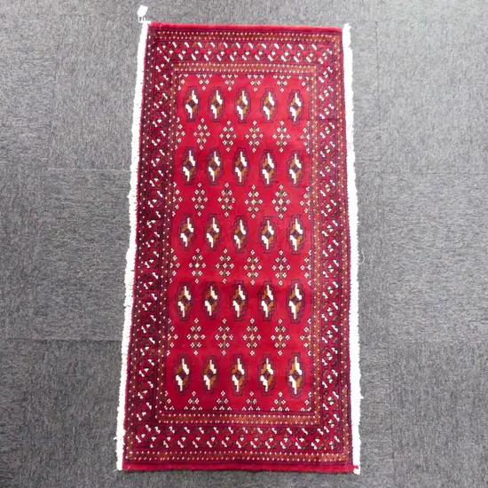 150G - PERSIAN HAND KNOTTED RUG 1320 x 520mm