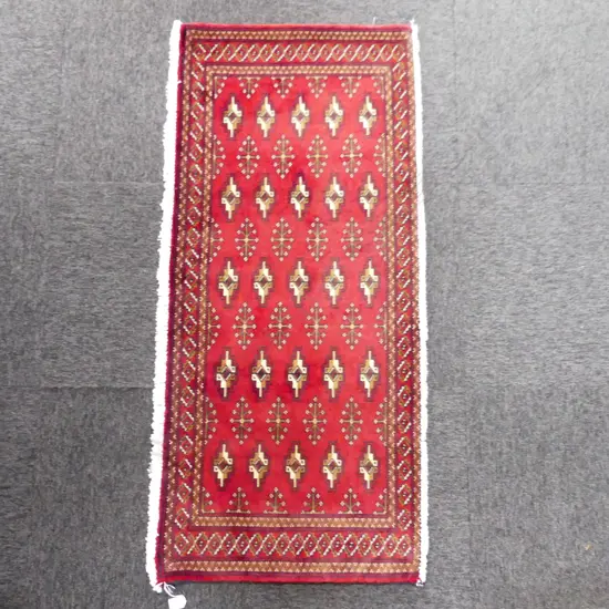 194G - PERSIAN HAND KNOTTED RUG 1340 x 600mm 