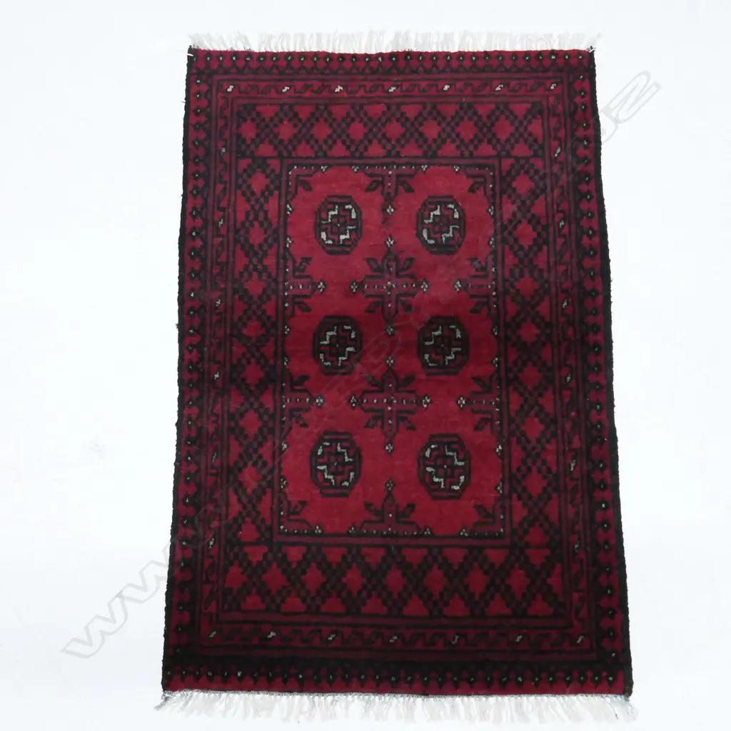 HANDKNOTTED TURKMAN RUG, 1200 x 800mm Image 1++