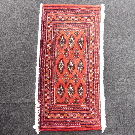 151A SMALL PERSIAN HAND KNOTTED RUG, 1000 x 500mm