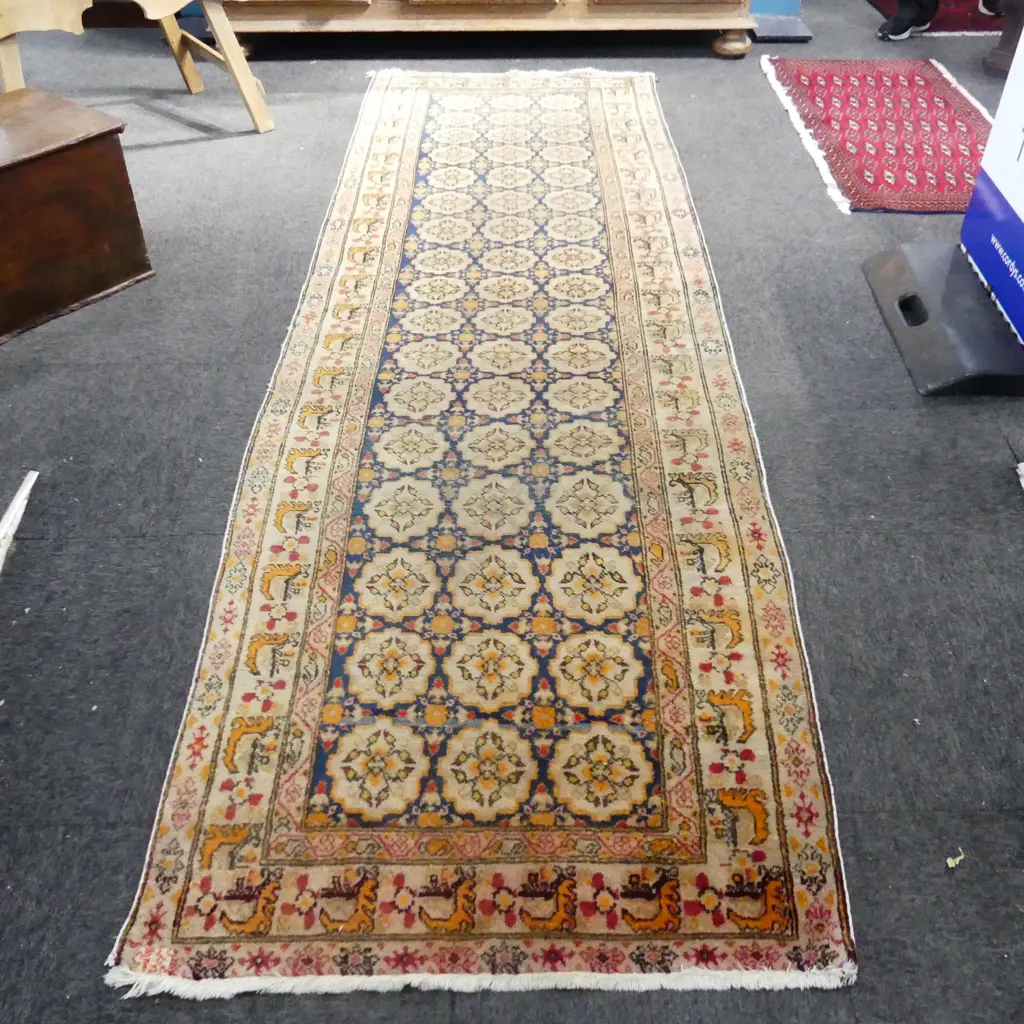 HAND KNOTTED WOOL PILE RUNNER 3000x950mm Image 1++