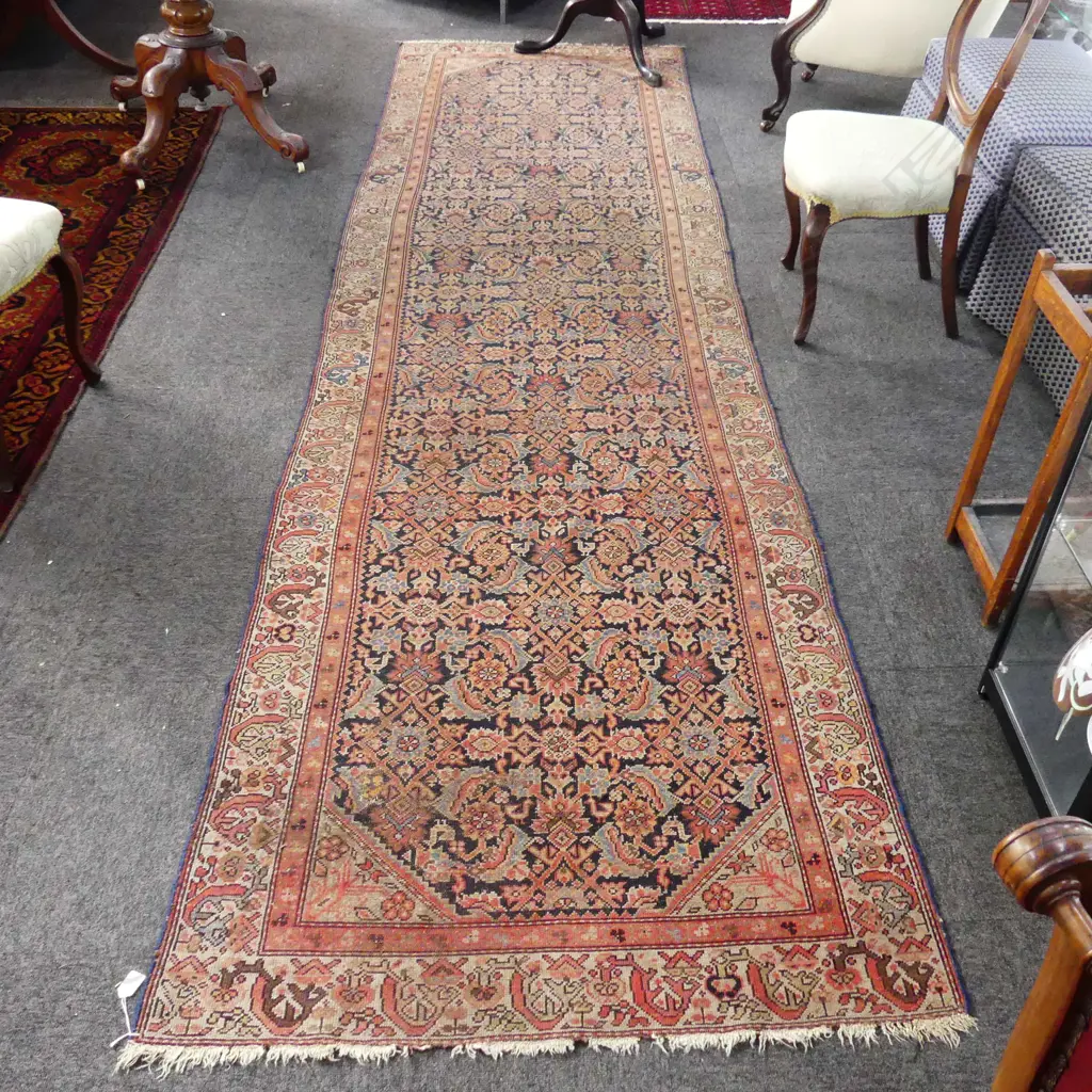 HAND KNOTTED ALL WOOL RUNNER 3950x1130mm Image 1++