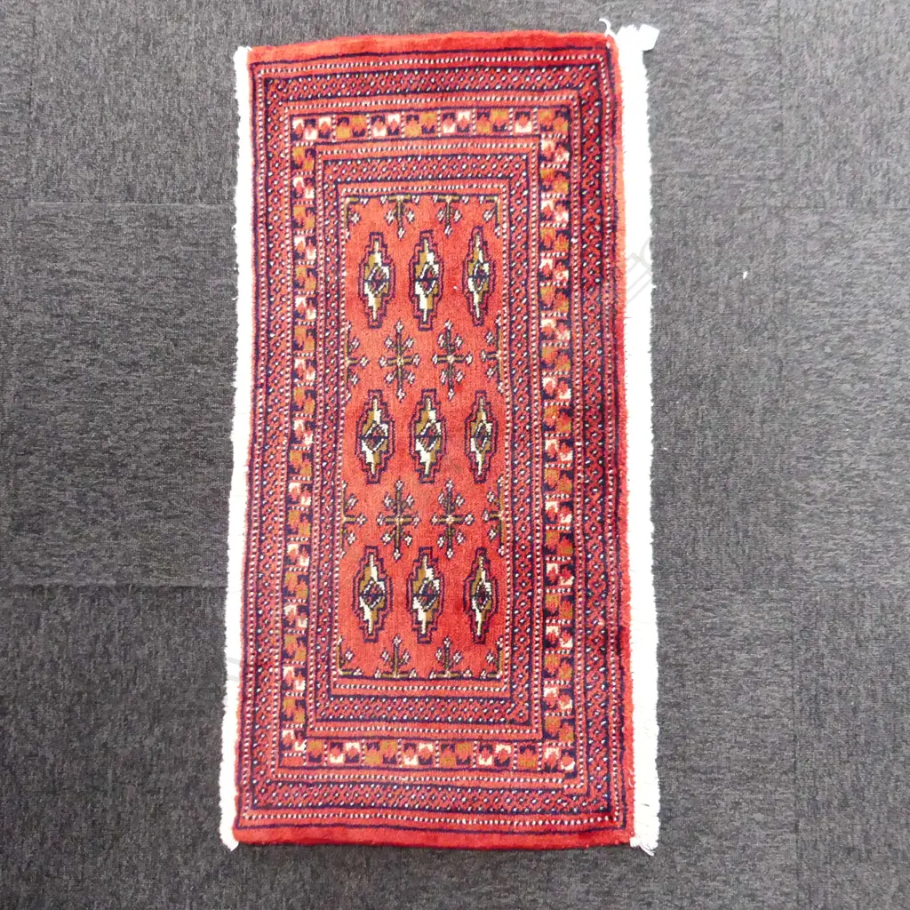 145A - SML PERSIAN HAND KNOTTED RUG 1030 x 480mm Image 1++