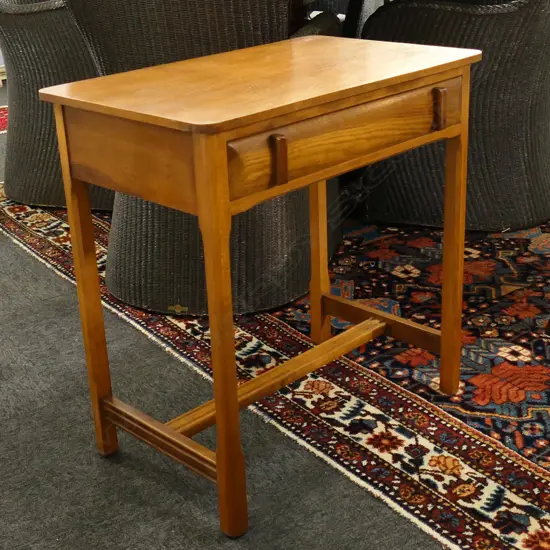 DECO OAK SIDE TABLE w. DRAWER 660x420x680mm