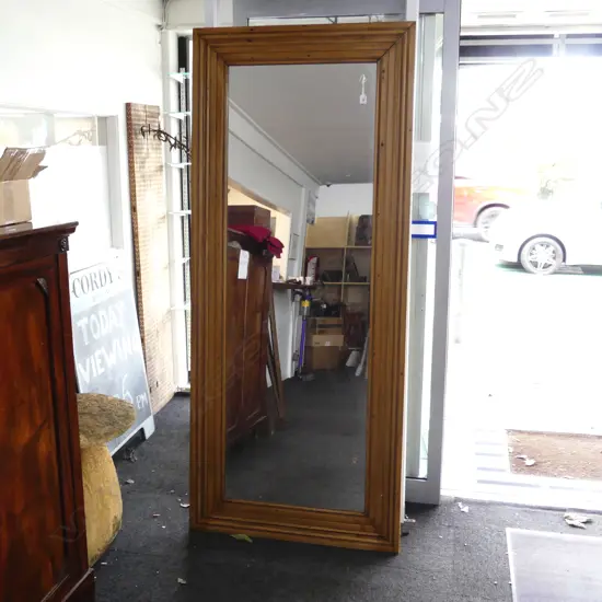 LGE RECTANGULAR COUNTRY PINE ogee FRAMED MIRROR 2100 x 900mm