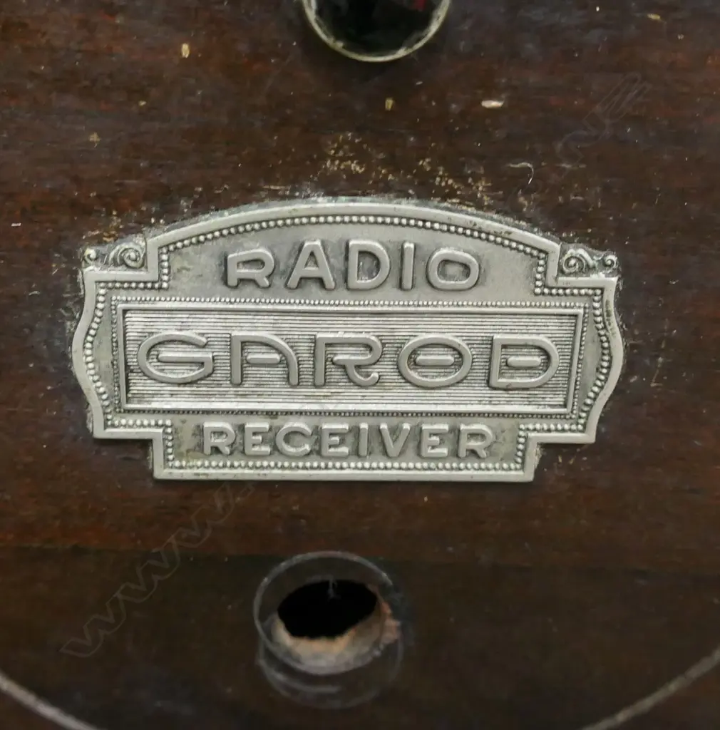 VINTAGE GARROD RADIO RECEIVER 885x350x1040mm + ATWATER KENT SPEAKER H.400mm Image 1++