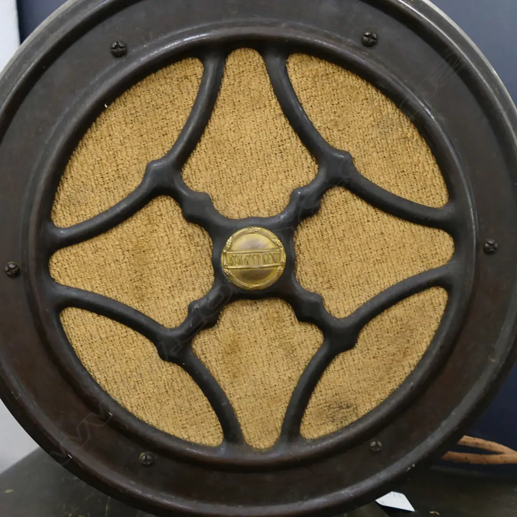 VINTAGE GARROD RADIO RECEIVER 885x350x1040mm + ATWATER KENT SPEAKER H.400mm Image 1++