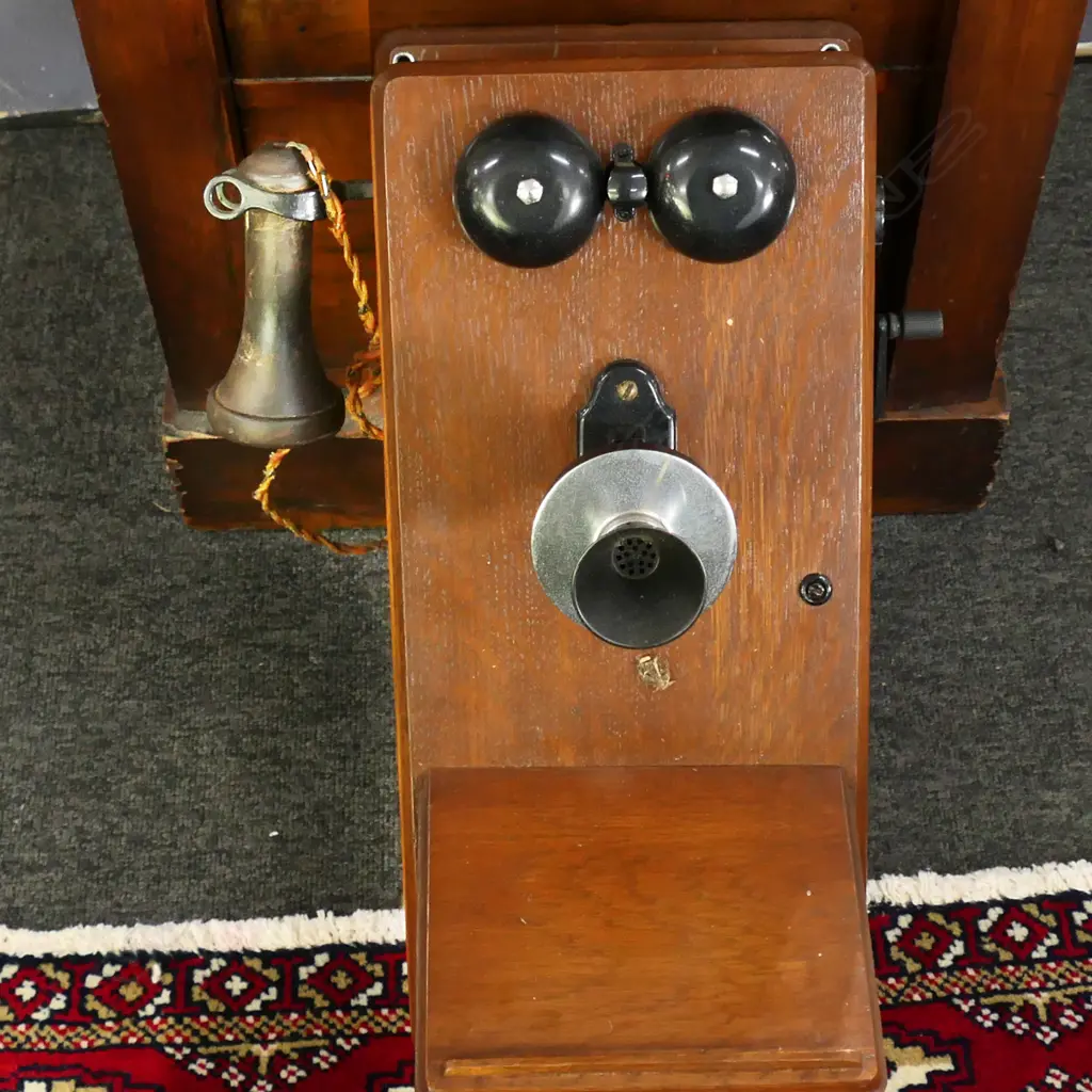 ANTIQUE WALL TELEPHONE H.480mm Image 1++