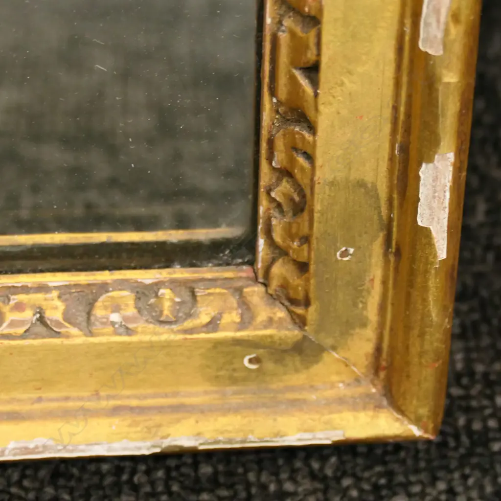 ANTIQUE GILT FRAMED MIRROR, SOME LOSSES TO GILDING, 920 x 400mm Image 1++
