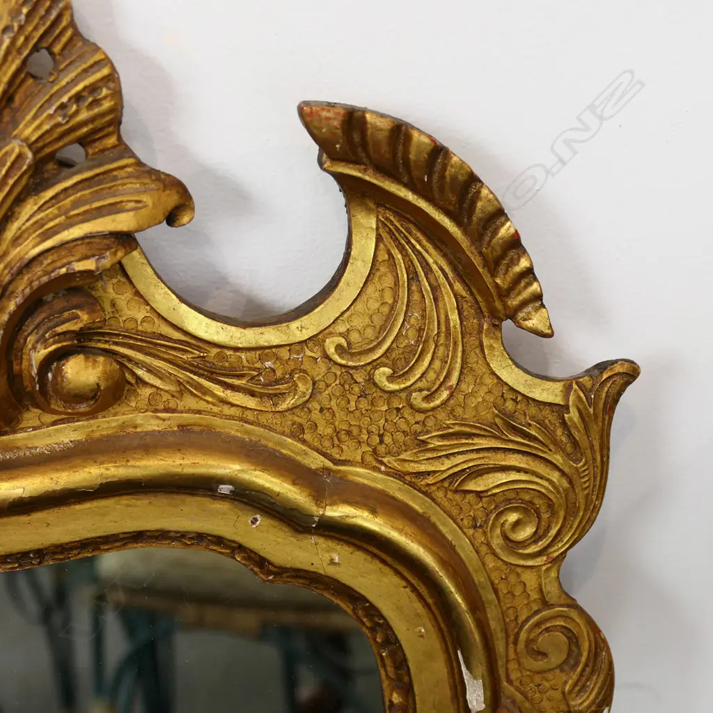 ANTIQUE GILT FRAMED MIRROR, SOME LOSSES TO GILDING, 920 x 400mm Image 1++
