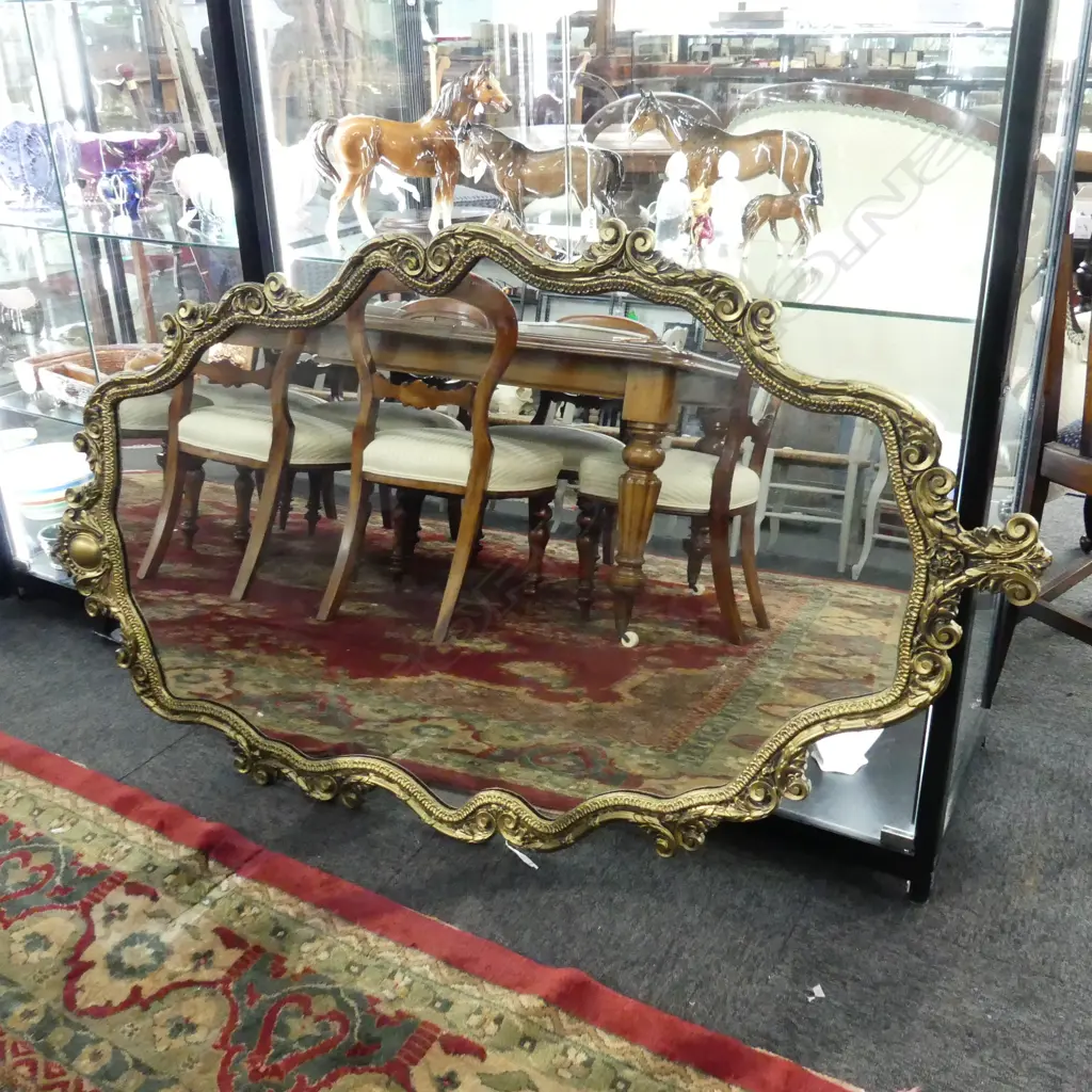LG ORNATE GILT FRAMED MIRROR 1450x820mm Image 1++