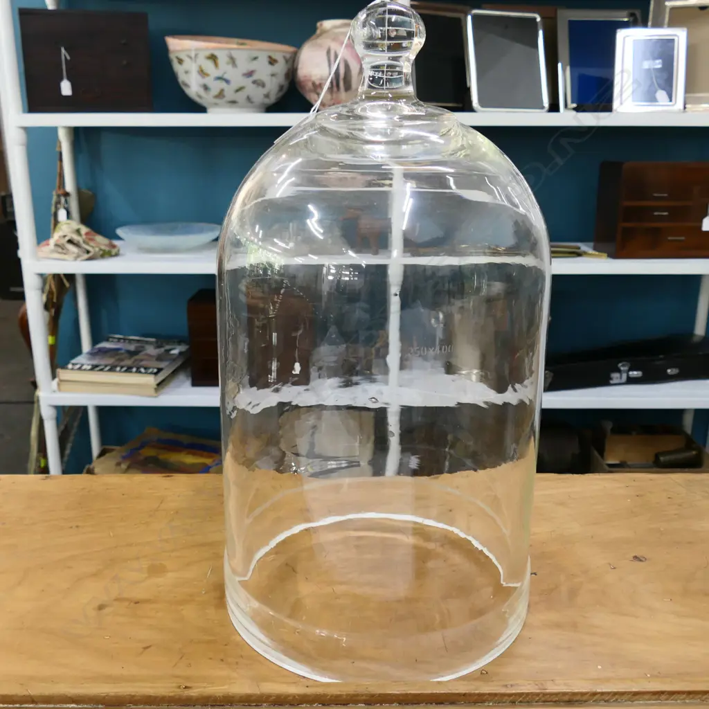GLASS CLOCHE H.450mm Image 1++