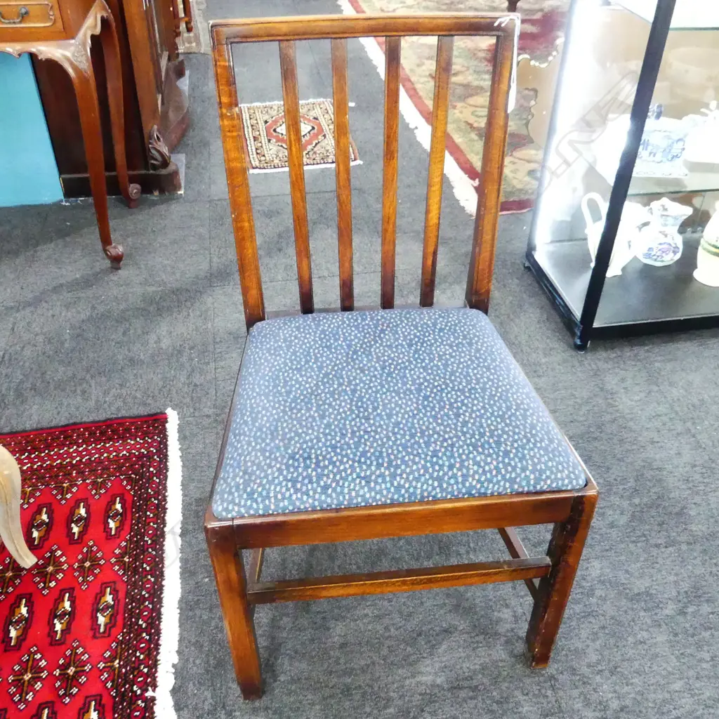 ANTIQUE MAHOGANY DINING CHAIR w. DROP IN SEAT Image 1++