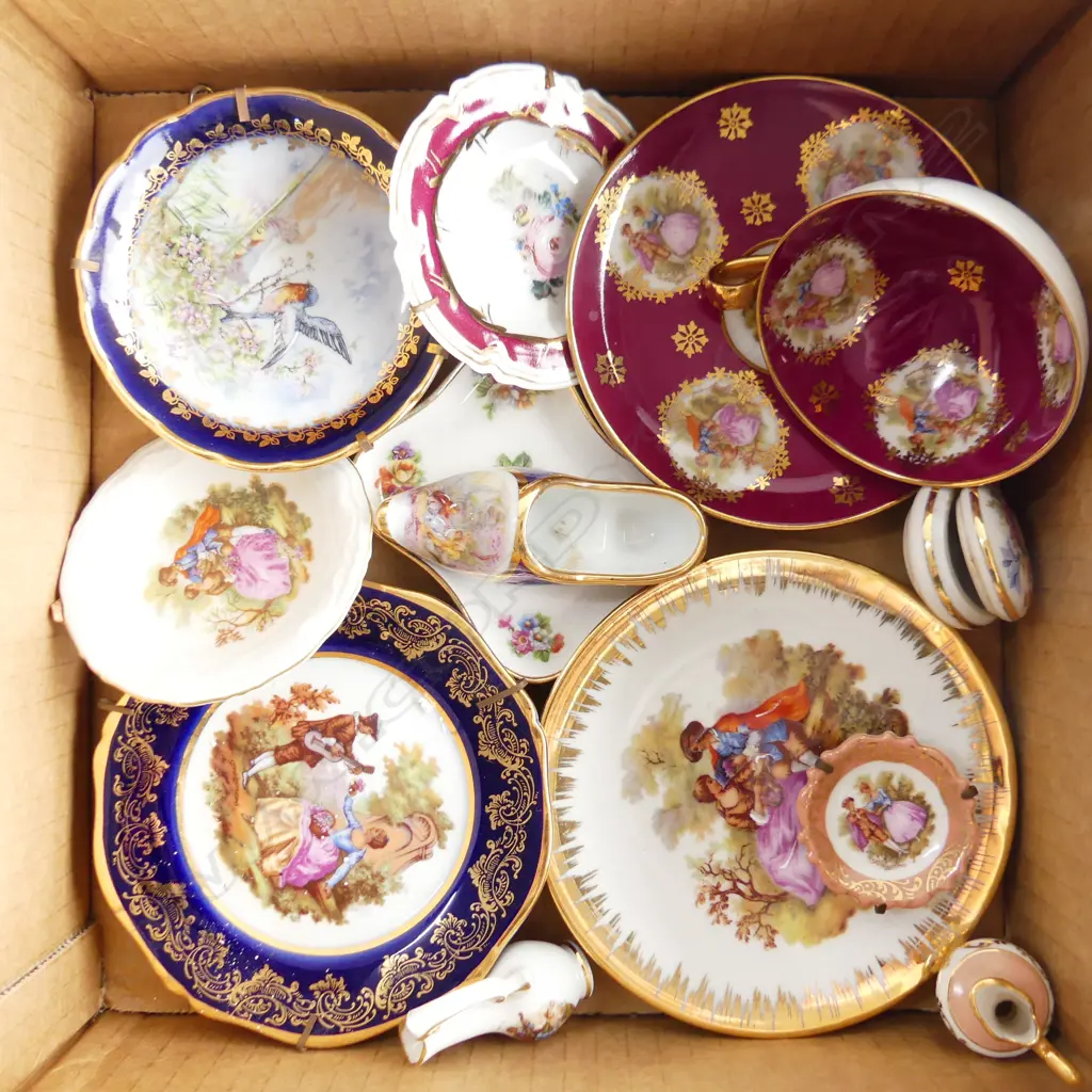 SMALL BOX MINITURE LIMOGE CHINA 11PCS Image 1++