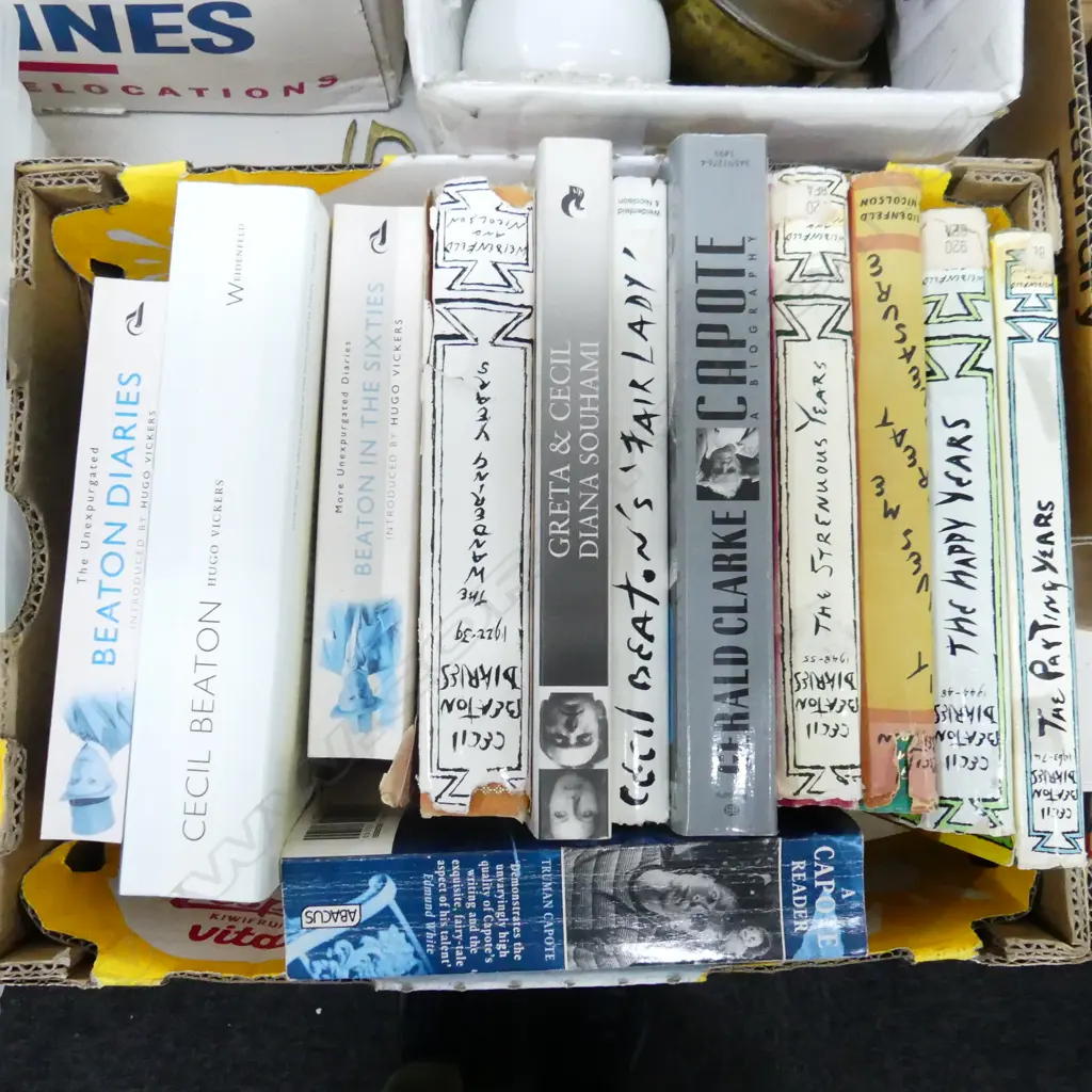 BOX LOT BOOKS; CECIL BEATON, TRUMAN CAPOTE ETC Image 1++