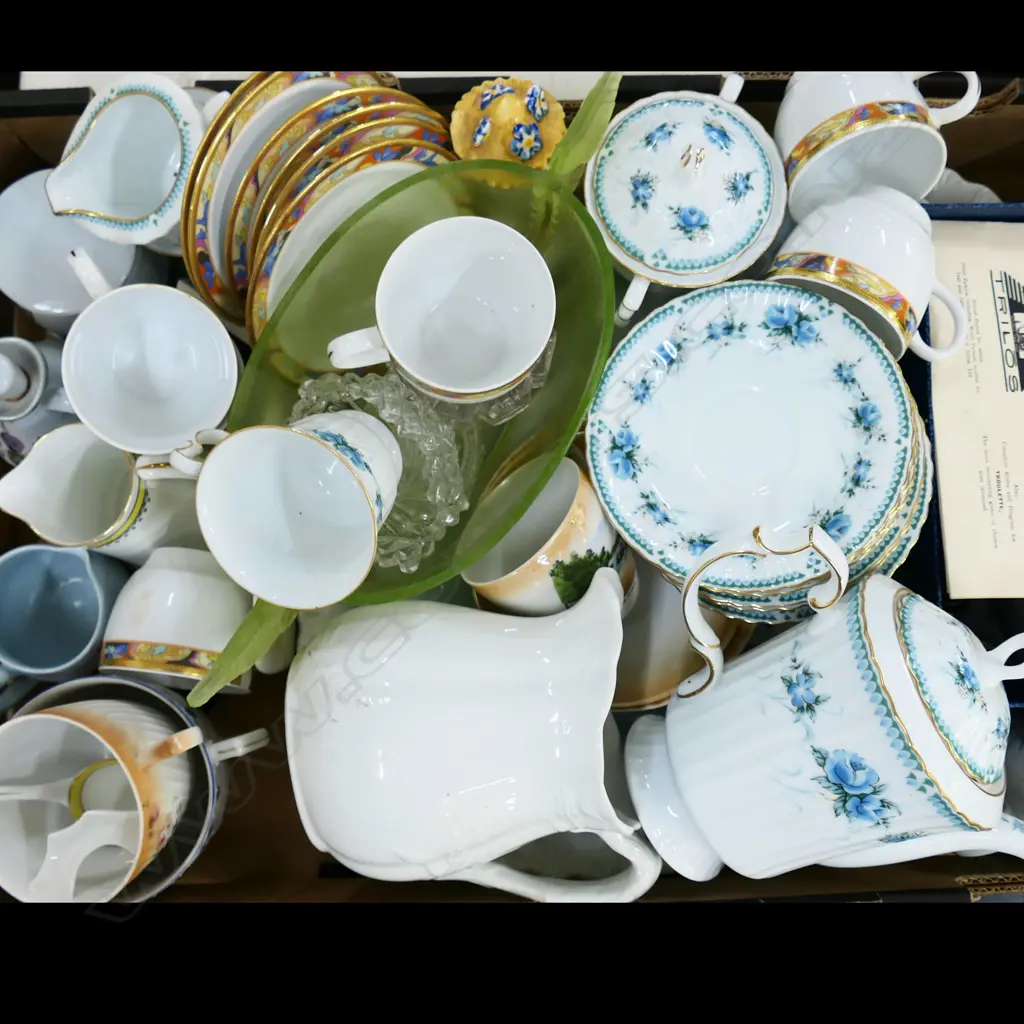 BOX LOT ASST. CHINA; TEA SET ETC Image 1++