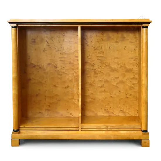 Biedermeier style Birdseye Maple bookcase,