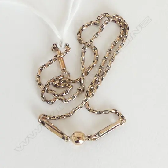 SML 9ct GOLD NECKLACE, L.400mm3.4gm