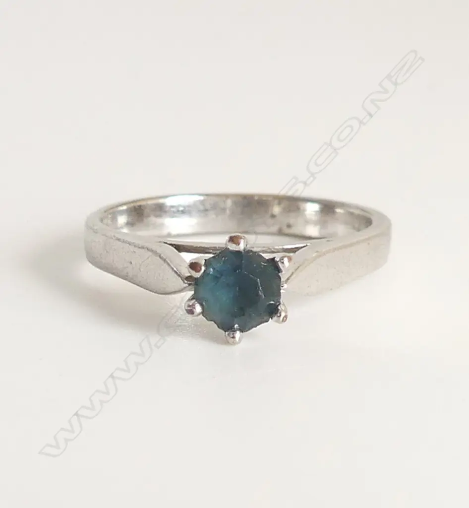 GOLD PLATED OLD CHAIN CLIP + SILVER FAUX DIAMOND EARRING + 'AVON' RING Image 1++