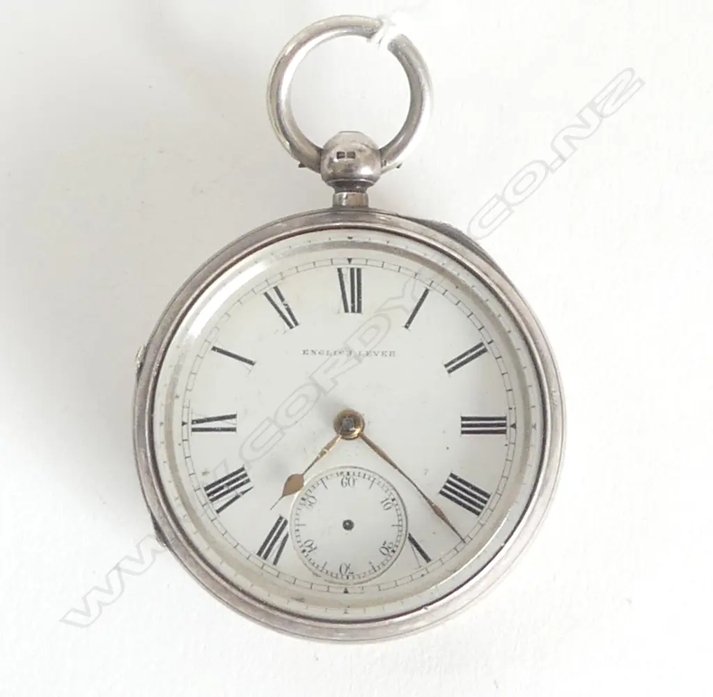 CHESTER 1888 'ENGLISH LEVER' FUSSEE SILVER POCKET WATCH open face. seconds hand missing Image 1++