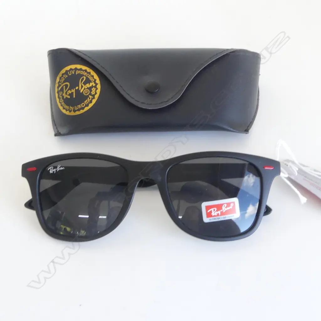 GENTS CASED REPLICA BLACK RAY BANS Image 1++
