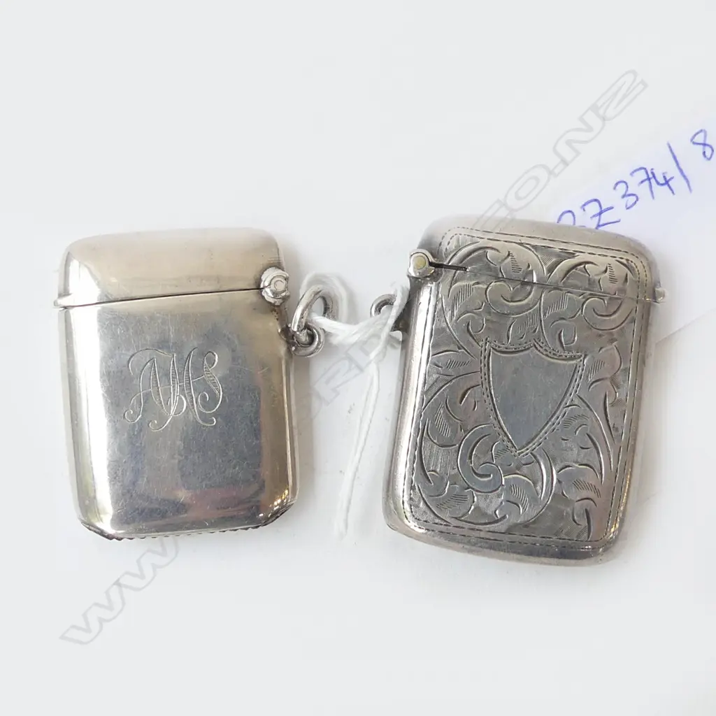 2 STG SILVER VESTAS; B'HAM 1902 & 1914 40.6gms Image 1++