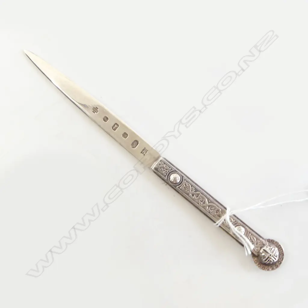 **RTV** CELTIC SILVER LETTER OPENER/PAPER KNIFE all silver London 2000 Image 1++