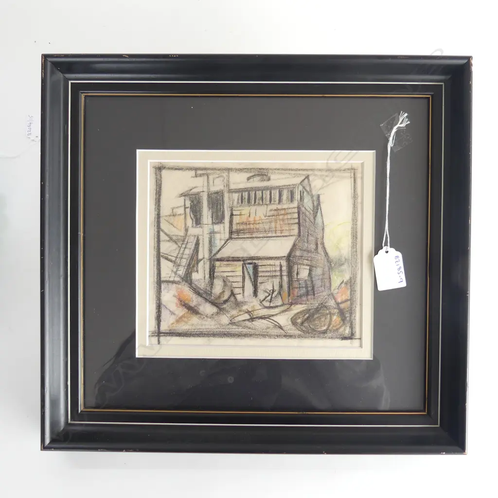 JOHN WEEKS - CONTE STUDY OF BUILDINGS - EX WEEKS O'CONNOR ESTATE 325X250MM OVERALL Image 1++