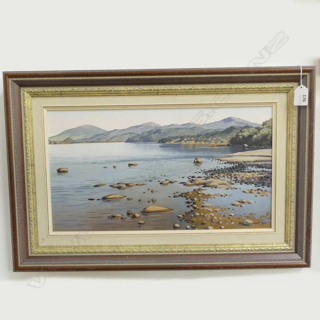 (24647) VAL RAYMOND 'OMORI STREAM OUTLET' OIL ON BOARD 1998 235x425mm Image 1++
