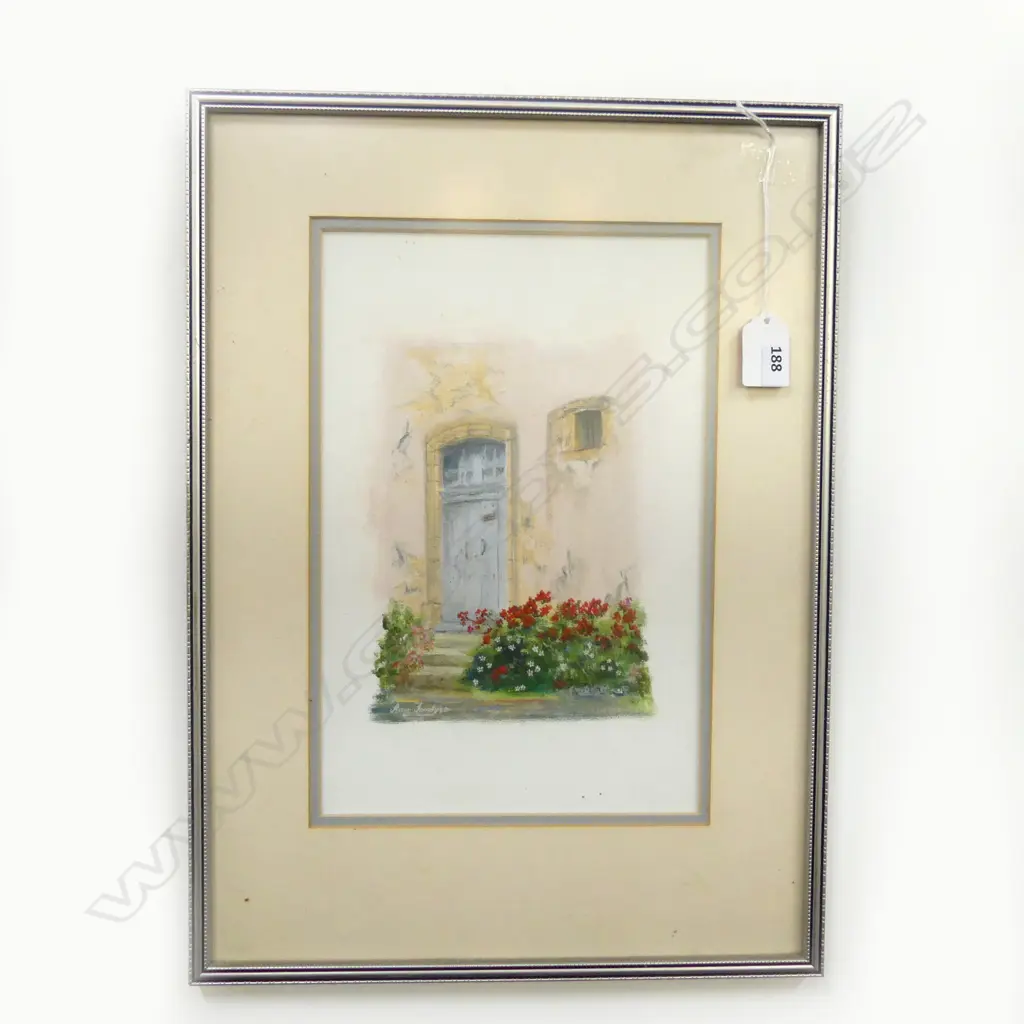 ANN FORDYCE 'DOORWAY AT CADENET, FRANCE' OIL ON BOARD 290x190mm Image 1++