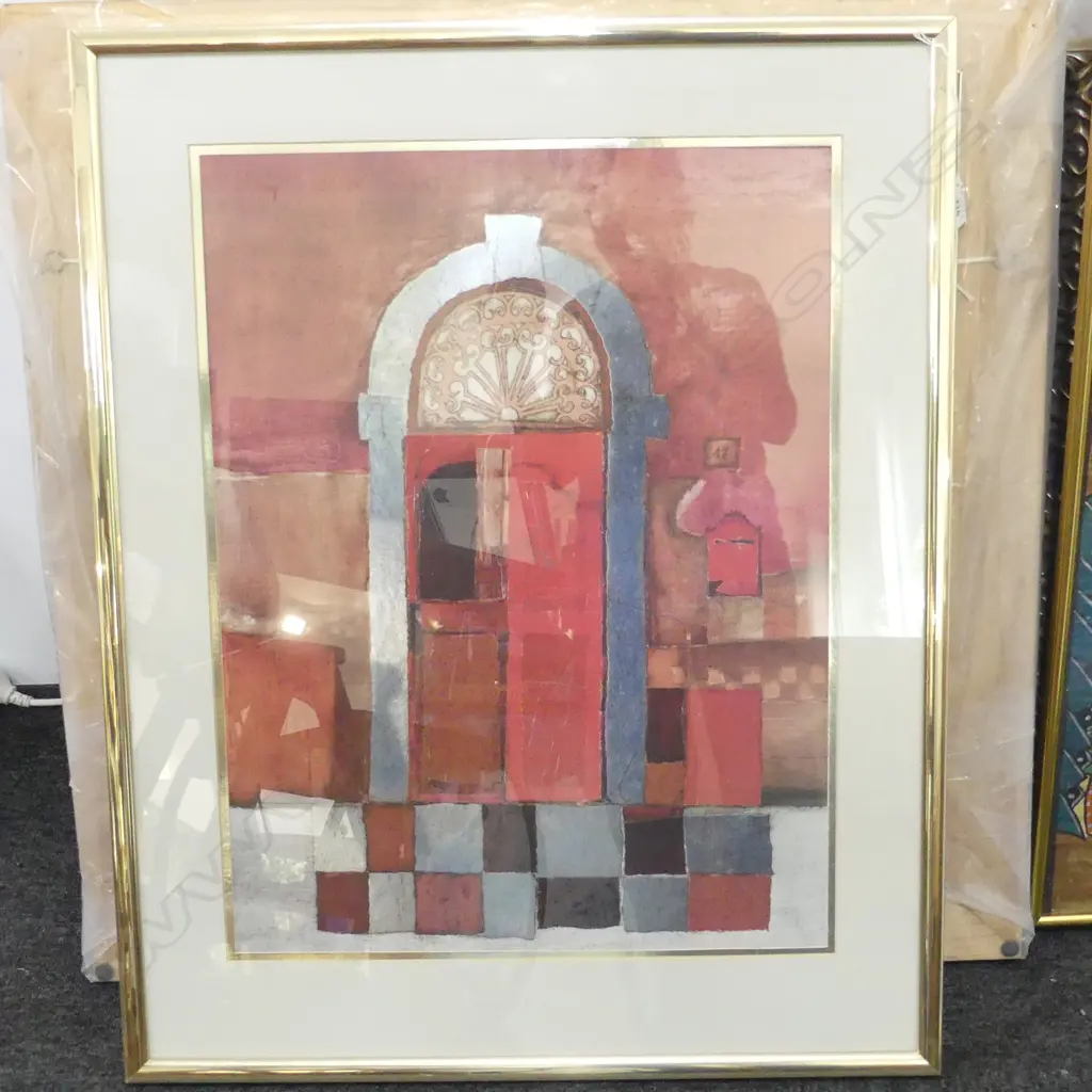 ROSINA WACHTMEISTER (GERMAN b.1945) 'LA PORTE ROUGE' PRINT 600x455mm Image 1++