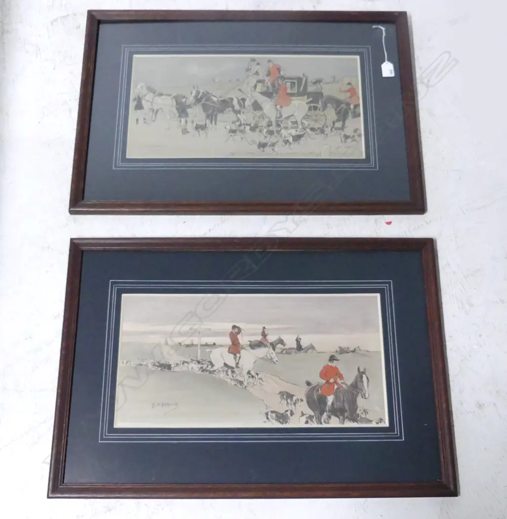 PR G. D. ARMOUR (1864-1949) HUNTING PRINTS, 235x475mm Image 1++